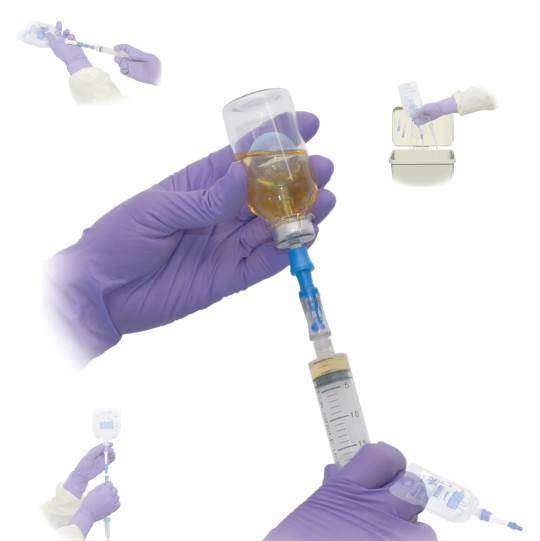 閉鎖式薬剤移注システムケモクレーブ™の写真